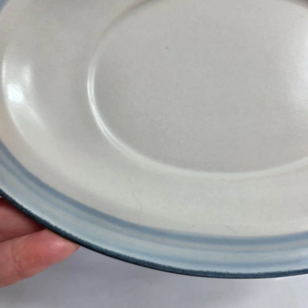 Haviland Crowning Fashion Blue Bouquet Gravy Boat & Underplate